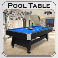 MasonGym™ Pool Table 7ft Meja Pool American billiard table meja Snooker set murah