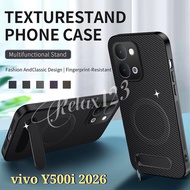 For vivo Y500i 5G 2026 Carbon Fiber Simple Style Magnetic Phone Case For VIVO Y500i Y500 Pro Vivo Y 