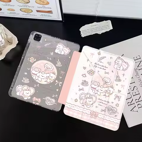 3+Y Fold Clear Acrylic Shell For Redmi Pad SE 11 inch Xiaomi Pad 5/6/7 11 inch Redmi Pro2 2025 12.1 