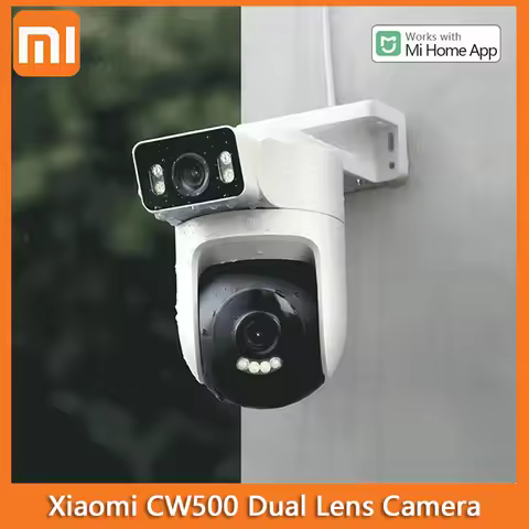 Xiaomi CW500 Outdoor Dual Lens Camera WiFi 6 Full Color Night Vision Sound Light Warning IP66 Securi