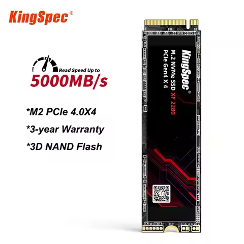 KingSpec SSD M.2 NVME 1TB 2TB M2 2280 500g PCIe 4.0 HD 5000mb/s Nmve Gen4 Hard Disk Drive Internal D