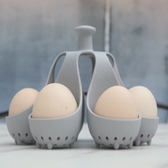 Egg Boiler Boiled Eggs 4 Eggs Household Small Round Thickened Kitchen Boiled Eggs Silicone Steamed E