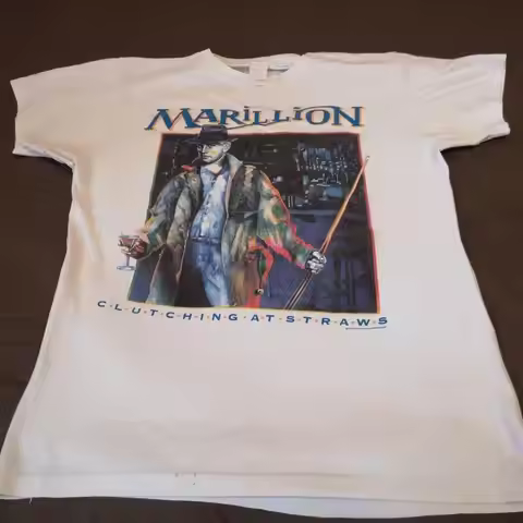 Vintage Marillion T Shirt 1987 88 Tour WHite Music All size S 5XL HRL46