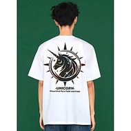 Áo thun nam , áo thun phát sáng UNICORN form rộng tay lỡ chất thun cotton dày mịn