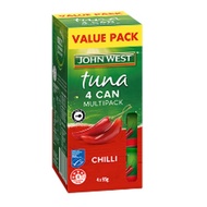 JOHN WEST TUNA - CHILLI 4 X 95GM