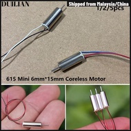 DUILIMY 1/2/5pcs Coreless Motor, 615 Mini 615 Tiny Hollow Cup Engine Motor, High Speed 46500 RPM-520
