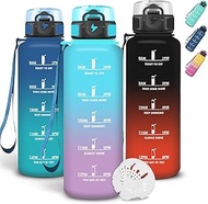 Grsta Water Bottle, 1 5 Litre, Leak-Proof, Water Bottle with Filter, Secure Locking, Sports Water Bo