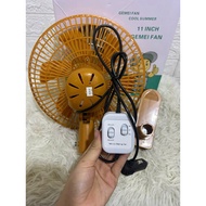 Gold clip fan for 12v and 24v electric cars, diameter 28cm