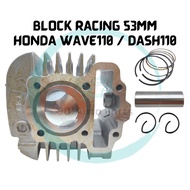 HONDA WAVE 110 WAVE DASH 110 WAVE DASH V2 110 EX5 110 EX5 DREAM 110 BLOCK RACING 53MM BLOCK CYLINDER