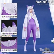 Emilia Cosplay Outfit - Purple Tights Set Includes Wig and Shoes