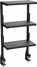 VIVO Clamp-on 13 inch Above or Below Desk 3-Tier Shelving Unit for Table Accessories, Gaming Devices