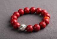 天然原礦硃砂精品紫金砂心經手鏈  精工硃砂含量高達95%以上