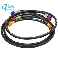 1.8M 3 Set Black Anti-Explosion Refrigerant Tube 1.8M 3 Pcs Refrigerant Tube Hose Tube Kit for R12, 