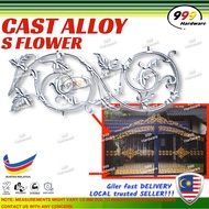 999 CAST ALLOY S FLOWER S 花 / ALUMINUM S FLOWER / CAST BOUNDARY GATE / ALLOY / WELDING S BUNGA / PAGAR GRILL ACCESSORY