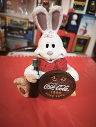 Coca-Cola 1999 香港兔仔儲錢罐  （東東雲吞麵、已結業）