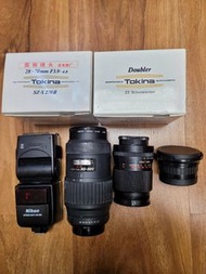 (數十年唔知價，自出價高者得)  保存良好80年代蔡司Carl Zeiss Jena DDR "SONNAR 135mm f/3.5". Pentax.Tokina"SZ-X 270 II"."Dou