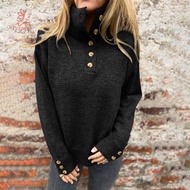 fulaide- Breathable Pullover Sweater Women Pullover Sweater Women’s Pullover Sweater Stand Collar wi