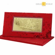 Gold Scale Jewels 999 Pure Gold 健康快乐 Prosperity Gold Note
