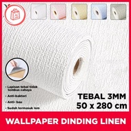 Wallpaper Linen Roll|WallpaperDinding|Dekorasi Kamar|Sticker dinding_1