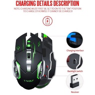▣₪T-Wolf Rechargeable X8 / Q13 V6 Wireless/Wired Colorful Gaming Mouse (m220, m314,M185, M238, M331)