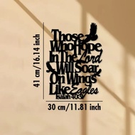 Metal Wall Art Wall Decor Home Decoration Isaiah Isaiah 40:31 Those Who Hope In The Lord Will Soar O