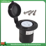 [in stock]15 Amp Flanged Shore Power Outlet 125 Volt NEMA 5-15R Receptacle, 2 Pole 3 Wire Socket for