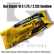 Inner Tube 18 X 1.75/2.125 Swallow Deli Cop AV