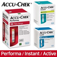 [Exp 2025]  Accu Chek Performa  / Instant / Active / Guide Test 50 Strips  / Lancets 100EA