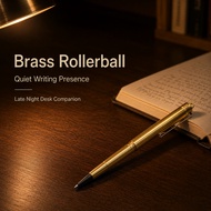 TRAVELER'S COMPANY Brass Rollerball Pen Solid Brass Portable Japanese Pen