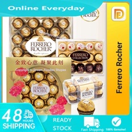 【Hot Sale】 Ferrero Rocher Roasted Hazelnut Chocolate 16 pcs (16 biji)  24 pcs(24 biji)  30 pcs Ferero T15 / T16 / T24 / T30