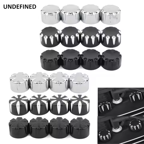 Motorcycle Spark Plug Head Bolt Cap Cover Black/Chrome for Harley Twin Cam Touring Road King Sportst