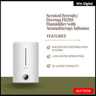 Deerma F628S Humidifier with Aromatherapy Infusion - Features LED Display Control - 5L Capacity