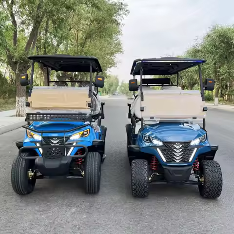 2025 New Energy 2 4 6 8 Seater Customized 4/5/7KW AC Motor Lithium Ion48V/72V Battery Lifted Off Roa