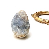 天然原礦可愛小天青石簇 天青石小雨滴 藍水晶 家居辦公擺件