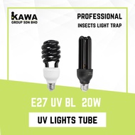 E27 UV Black Light Bulb 20W Spiral / Straight Bulb