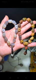 天然阿拉善筋脈 戈壁瑪瑙手串