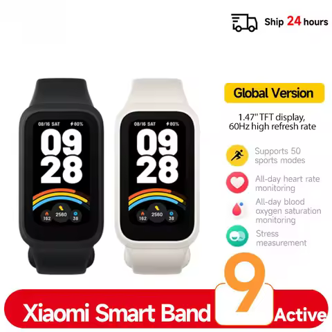 Xiaomi Mi Band 9 Active Global Version Smart Bracelet 9 Color 1.47" TFT Display 50+ Sport Modes Bloo