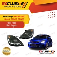 SUZUKI SWIFT SPORT ZC32S ZD32S (2011 - 2018) HEADLAMP MODEL ANGELIC BLACK XENON PROJECTOR STYLE
