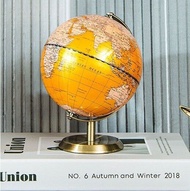 Black Gold Rotating Globe 20Cm/23Cm English Home Office Decoration European Style Light Luxury Creat