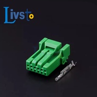 1 set 6 Pin Green Automotive Electrical Connector 2.5mm UnSealed Plug Housing ADAPTER Type For IL-AG