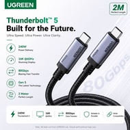 UGREEN 240W 80Gbps Thunderbolt 5 Cable 8K@60Hz 120Gbps Fast Charging Cord E-Marker USB C Cable UGREE