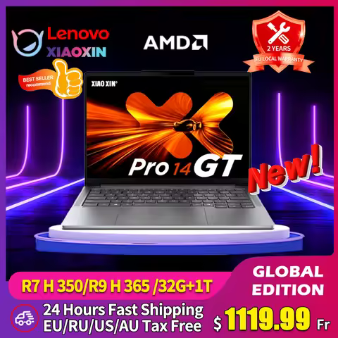 2025 New Lenovo Laptop Xiaoxin pro14 GT AI 2025 R7 350/R9 365 860M 32G+1TB SSD 14'' 2800*1800 120Hz 