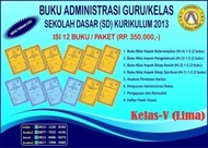 Isi 12 Buku Administrasi Guru / Kelas Sekolah Dasar SD K13 Kelas 5