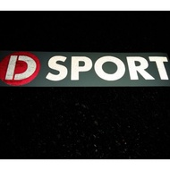 D SPORT STICKER / STIKER KERETA / STIKER D SPORT