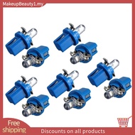 10Pcs LED Bulb Meter Dash B8-5D T5 Lamp with Holder Blue Tuning Auto Car Light