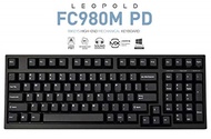 Leopold FC980M PD 99keys High-End Mechanical Keyboard PBT Double Shot Cherry MX Switch (Black, Ch...