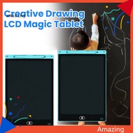 [AM] Tablet Writing Pad Doodle Board Interactive Lcd Writing Tablet for Kids Educational Drawing Board with Pen Lightweight Battery Powered Fun Learning Toy for Children