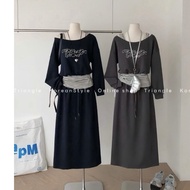 TRIANGLE - Becha Set (Grateful carefully, return is not welcomed) - Two-piece sports set with midi p