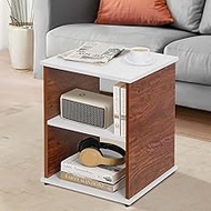 ABOUT SPACE Bed Side Table - End & Sofa Side Table,Corner Coffee Table with Solid Finish Space Savin