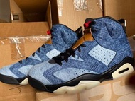 AJ6 Retro Washed Denim pack Sail